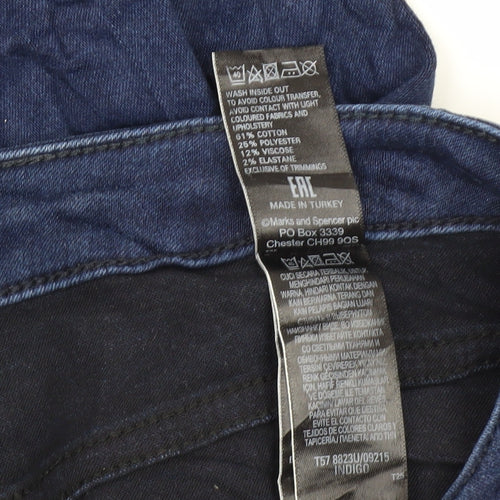 Marks and Spencer Women's Blue Straight Jeans Size 12