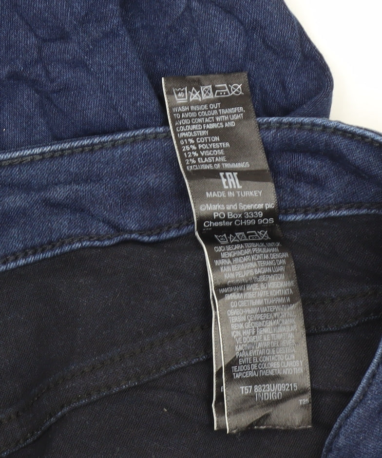 Marks and Spencer Women's Blue Straight Jeans Size 12