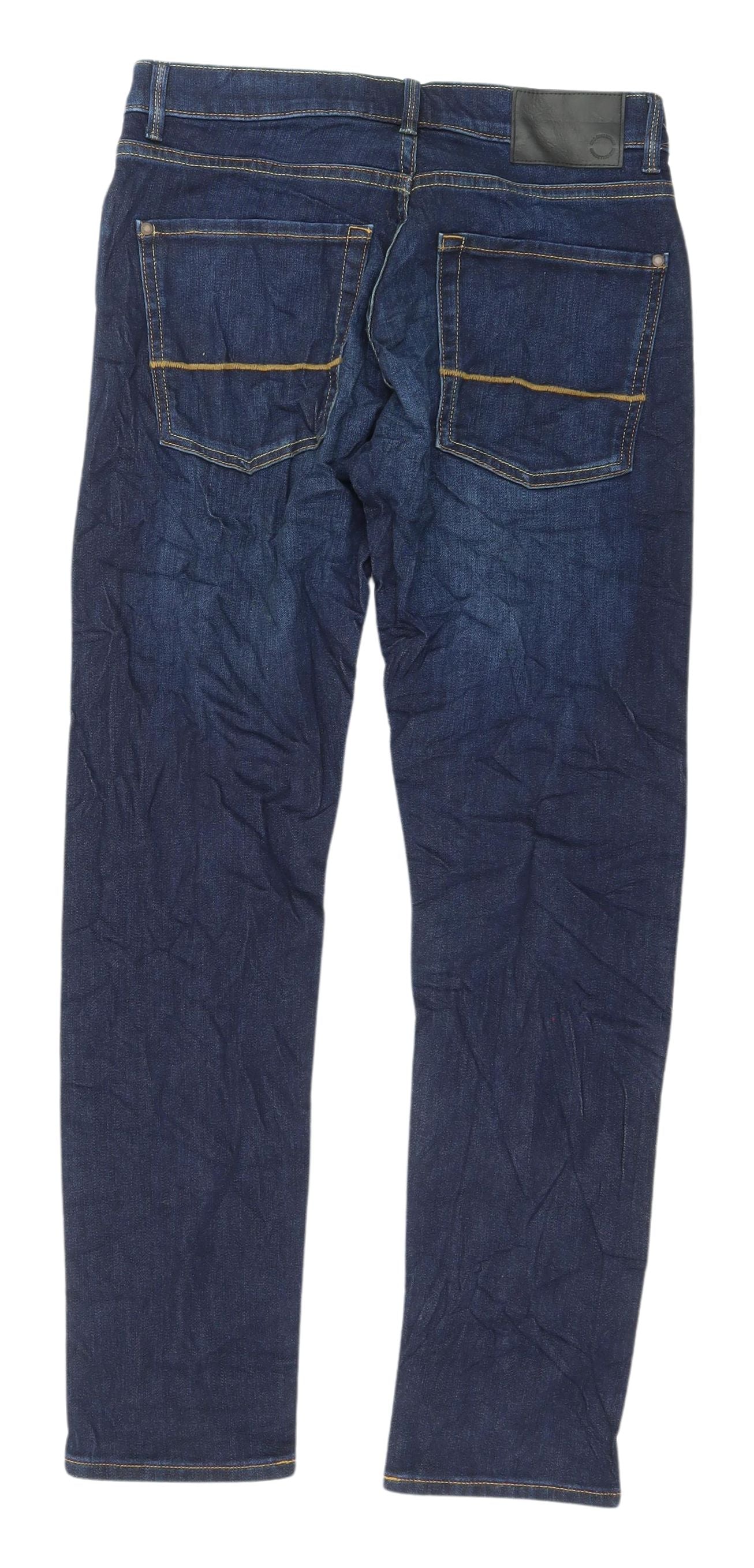 Marks and Spencer Men's Slim Fit Blue Jeans, Size 30