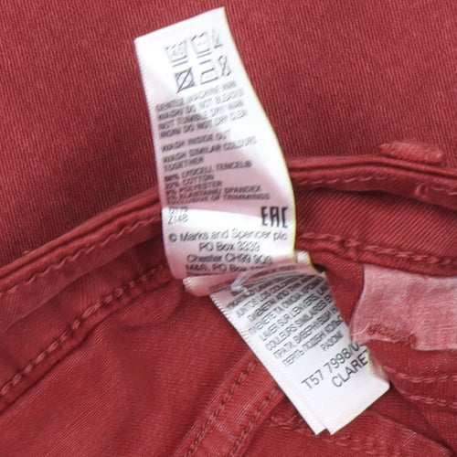 Marks and Spencer Red Skinny Jeans - Size 10