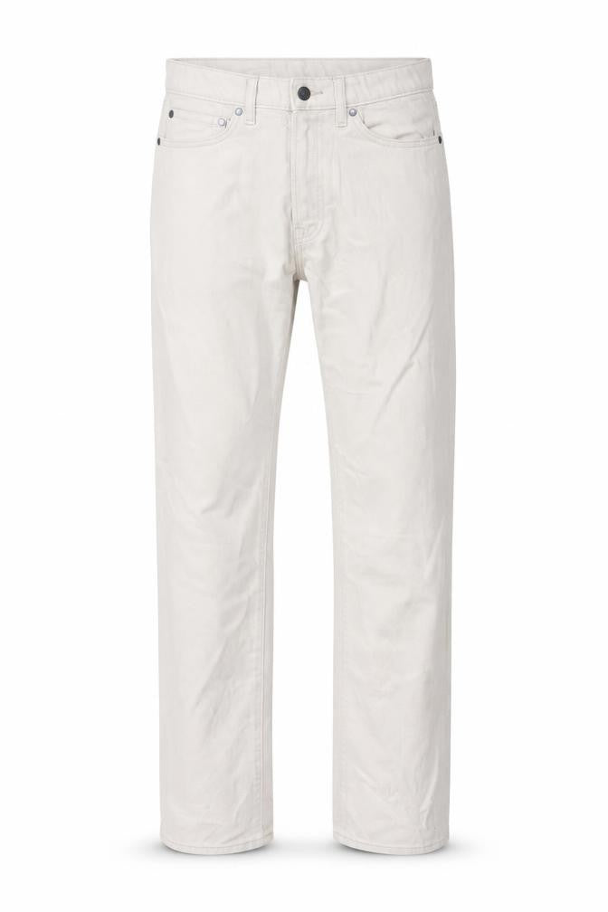 Front view of Marks & Spencer Men's Ivory Straight Jeans 30W 33L