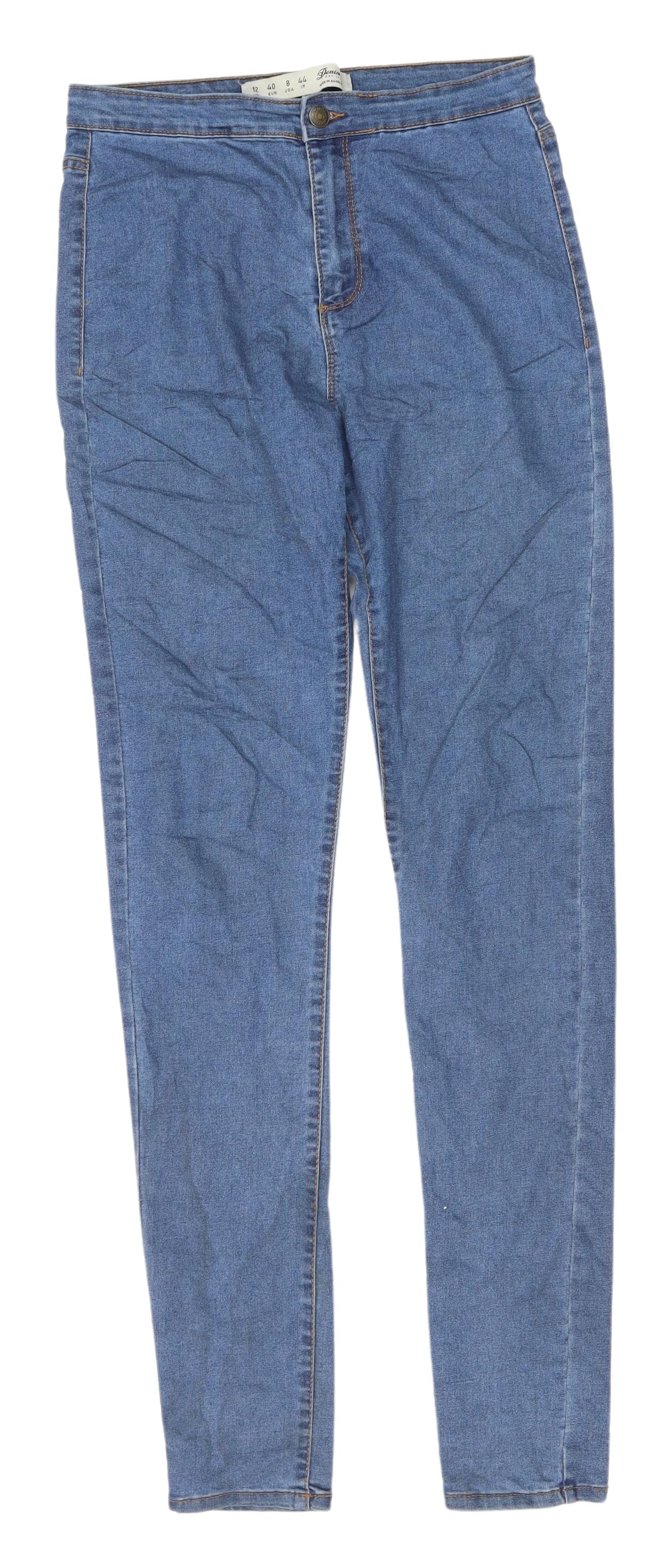 Denim Women's Blue Straight Jeans Size 12