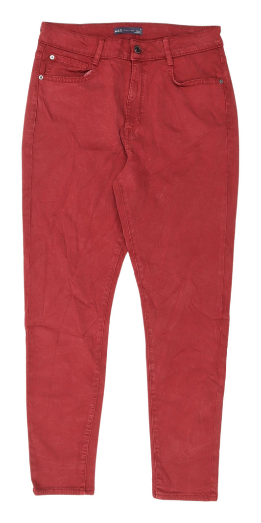 Marks and Spencer Red Straight Women’s Jeans Size 12