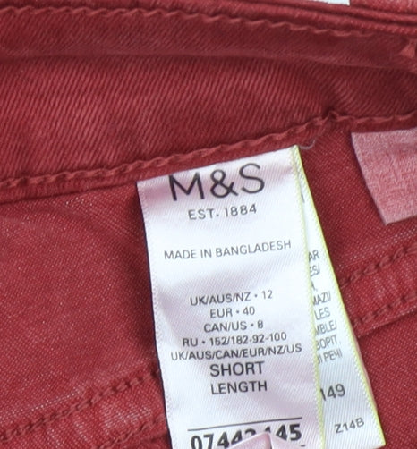 Marks and Spencer Red Straight Women’s Jeans Size 12