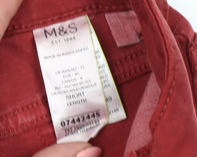 Marks and Spencer Red Straight Women’s Jeans Size 12