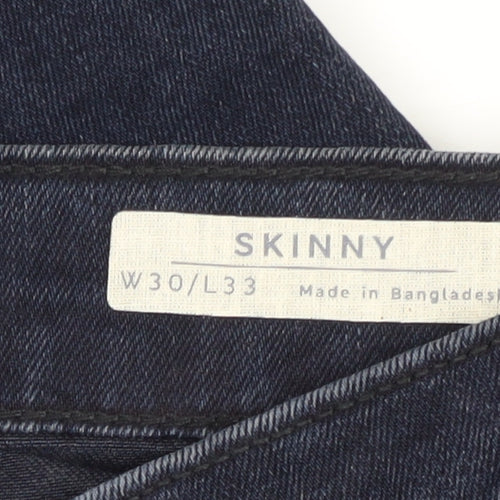 Marks & Spencer Men's Blue Skinny Jeans Size 30 Regular
