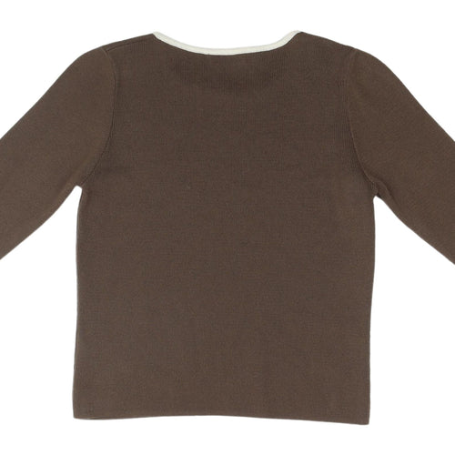 Marks & Spencer Women's Brown Cotton Jumper, Size 12