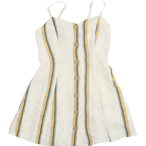 Urban Outfitters Women's XS Striped Slip Dress in Multicoloured