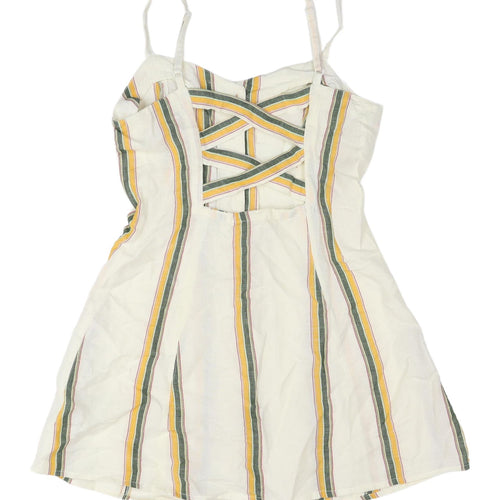Urban Outfitters Women's XS Striped Slip Dress in Multicoloured