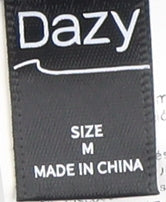 Dazy Women's Black High Neck Knit Dress - M