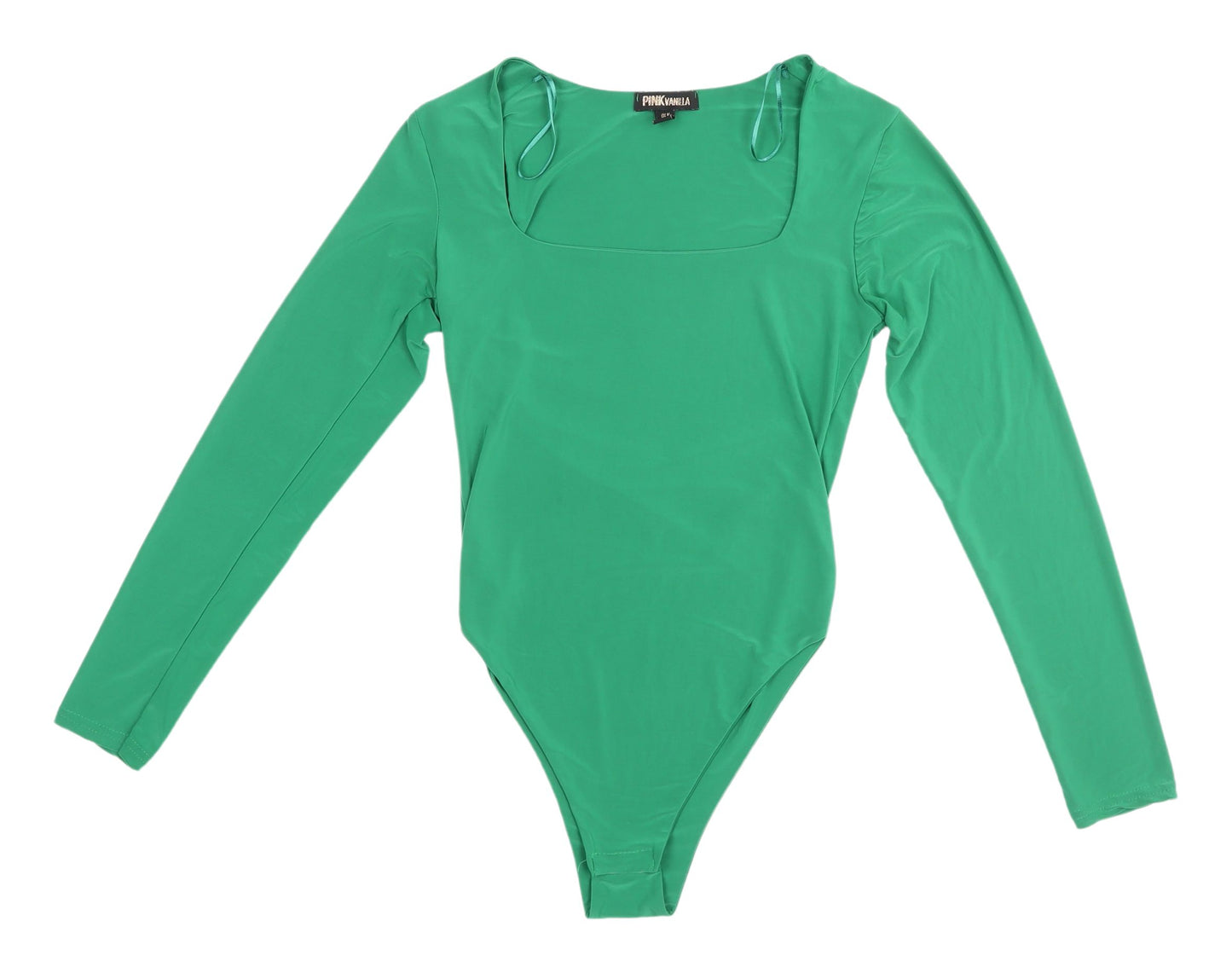 Pink Vanilla Women's Green Square Neck Blouse M