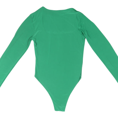 Pink Vanilla Women's Green Square Neck Blouse M