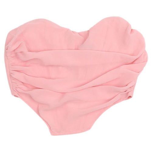 PrettyLittleThing Pink Strapless Top for Women Size 8