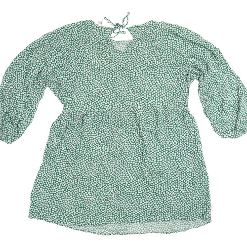 Daisy Street Green Floral Shift Dress, UK 10, New