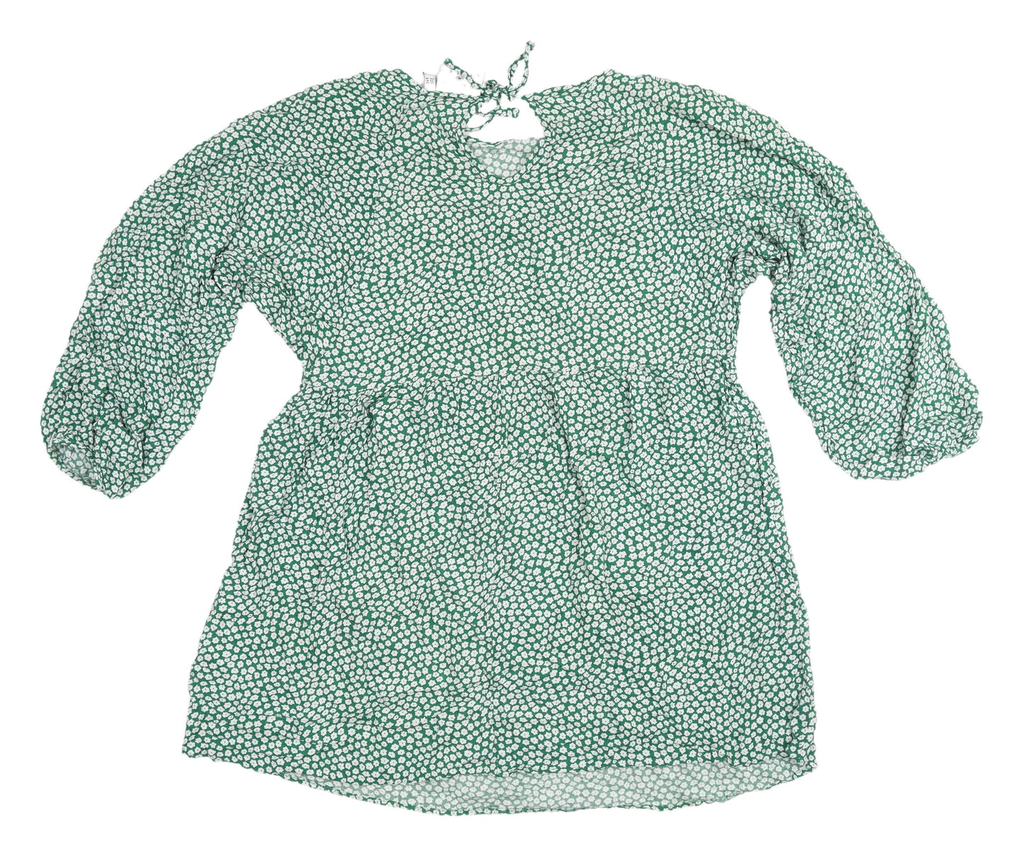 Daisy Street Green Floral Shift Dress, UK 10, New