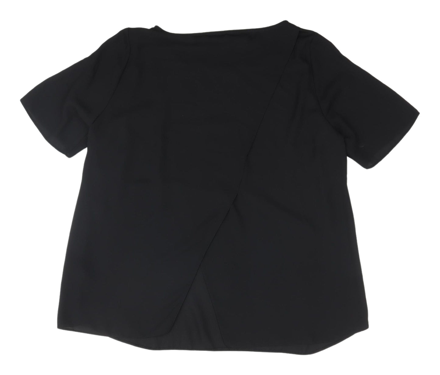 Label Be Women's Black Blouse - Size 14, Casual Essential