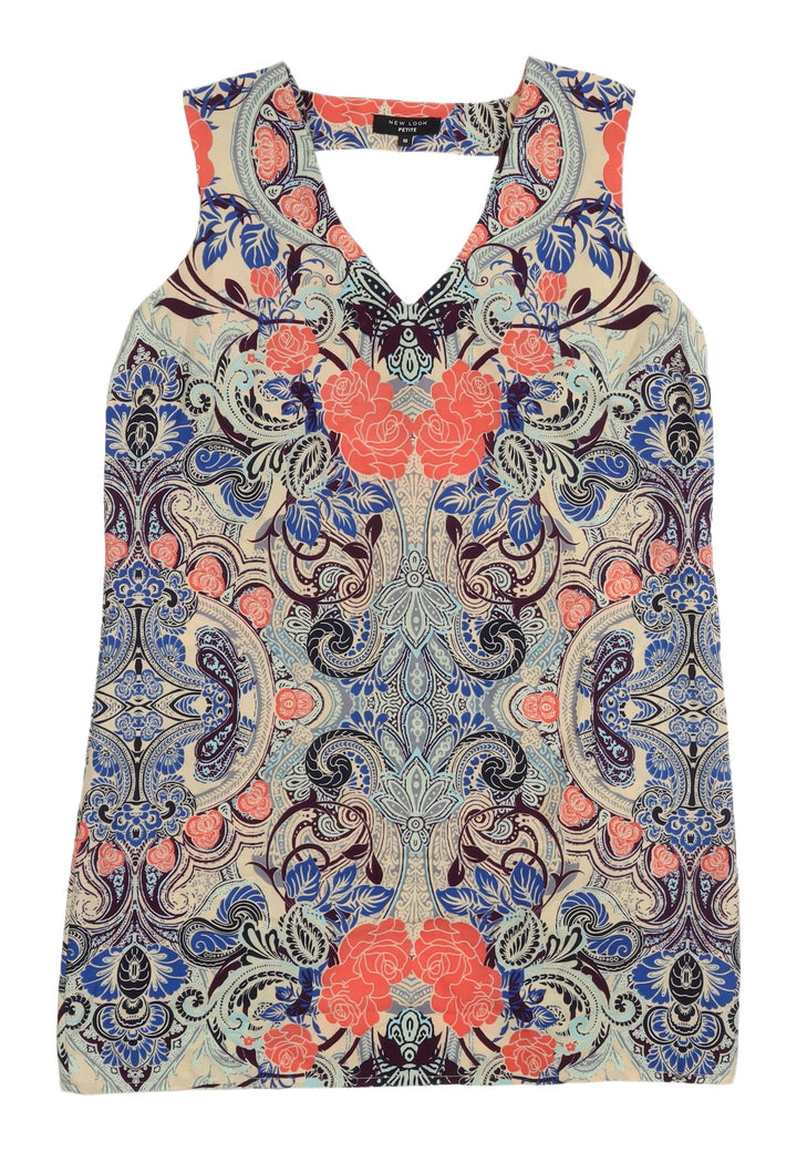 New Look Women's Multicoloured Floral Blouse Size 10