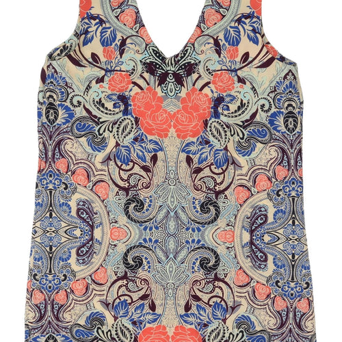 New Look Women's Multicoloured Floral Blouse Size 10
