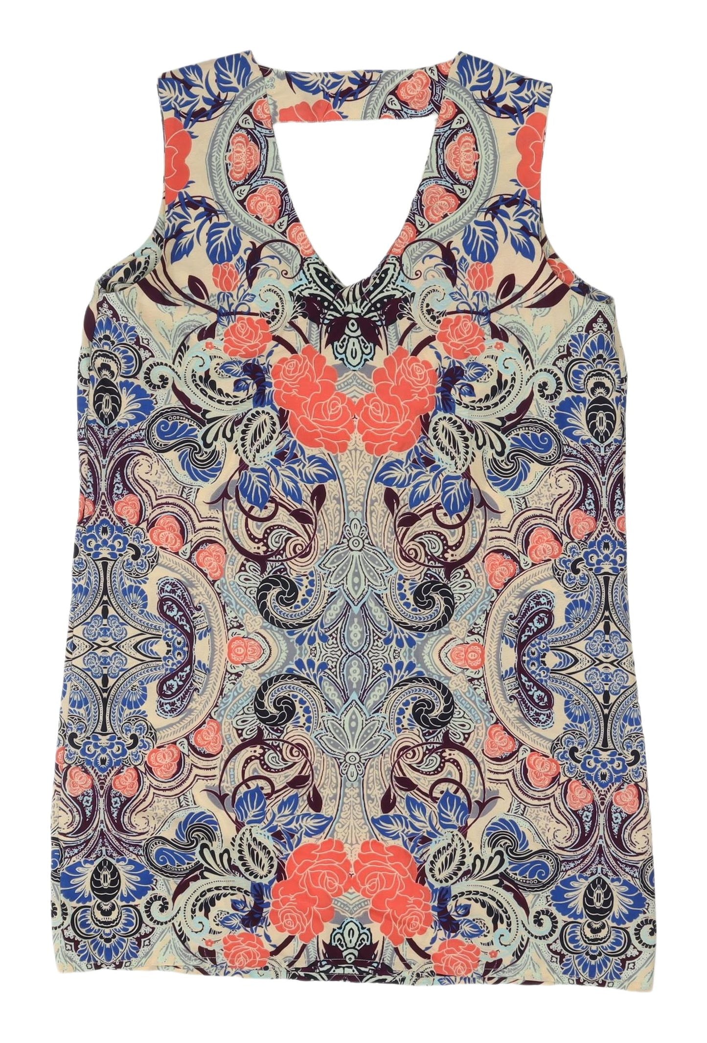 New Look Women's Multicoloured Floral Blouse Size 10