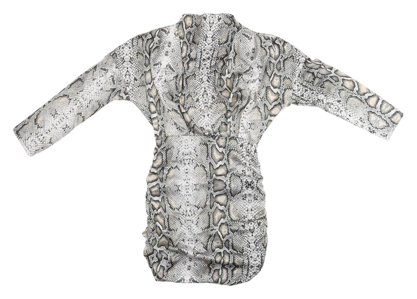 I Saw It First Womens Grey Animal Print Dress S