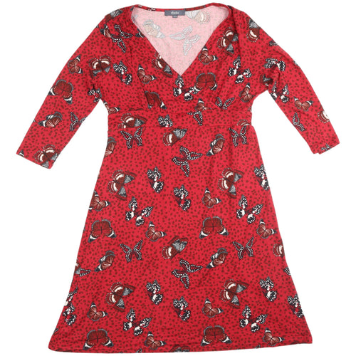 Studio Red A-Line Butterfly Print Dress 12-14