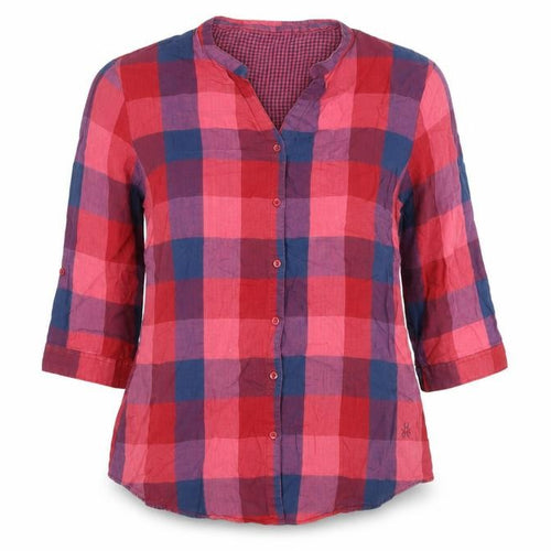 Crimsoune Club Women's Red Check Button-Up Shirt XL
