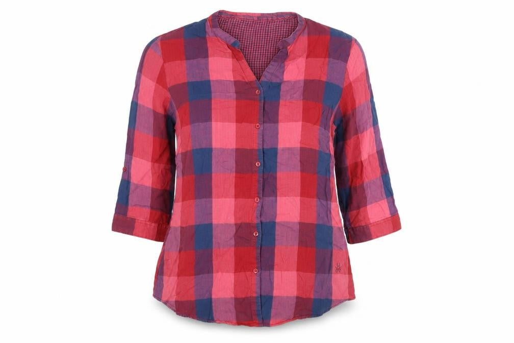 Crimsoune Club Women's Red Check Button-Up Shirt XL