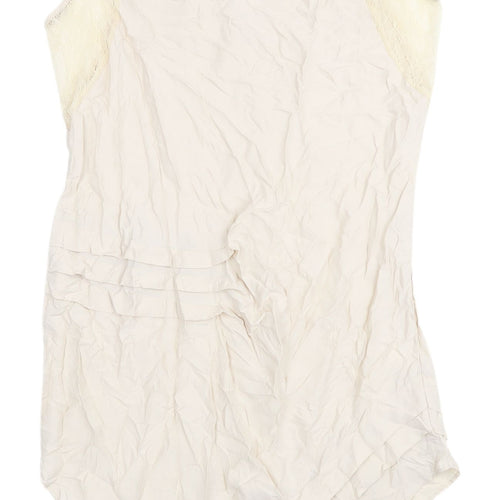 True Decadence Ivory Sleeveless Blouse, Size 12