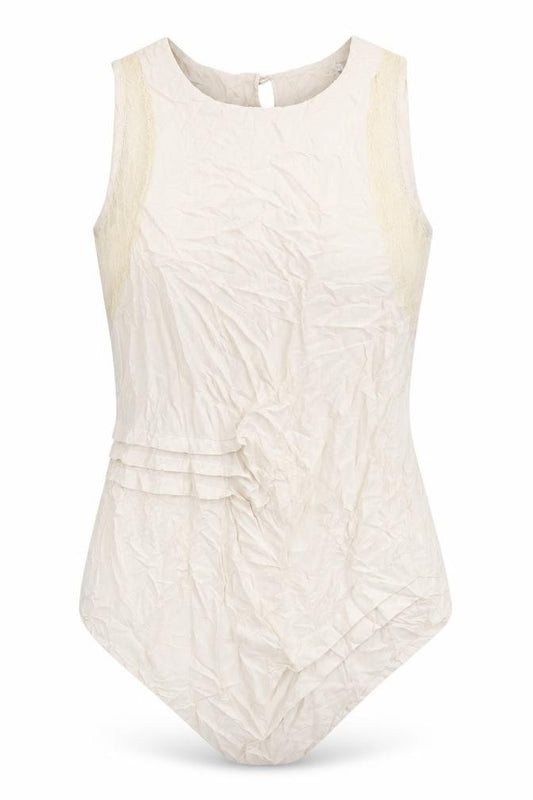Front view of True Decadence Ivory Sleeveless Blouse, size 12