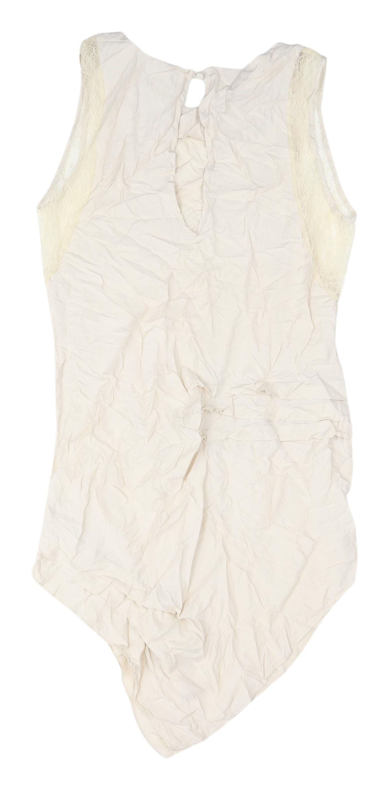 True Decadence Ivory Sleeveless Blouse, Size 12