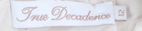 True Decadence Ivory Sleeveless Blouse, Size 12