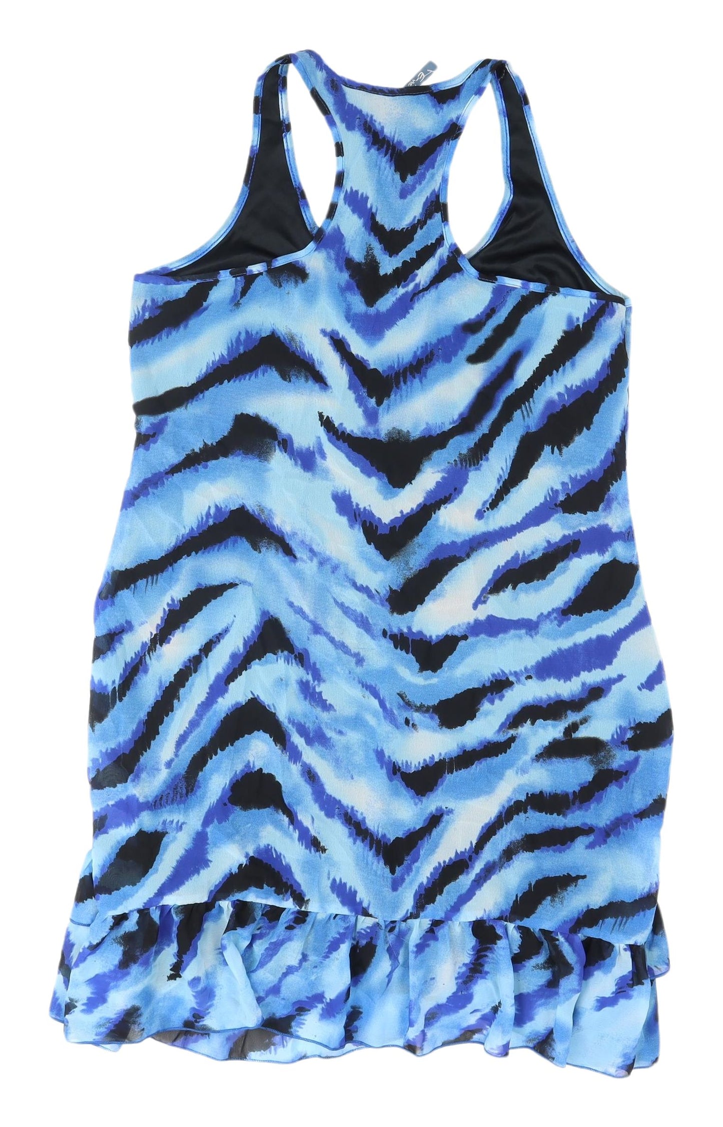 E-vie Women's Blue Animal Print Tank Dress Size 10