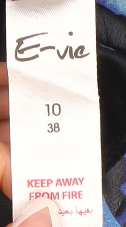 E-vie Women's Blue Animal Print Tank Dress Size 10