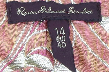 River Island Women's Pink Sleeveless Slip Dress Size 14