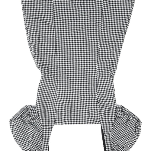 Zara Women's Black Gingham Pencil Dress M