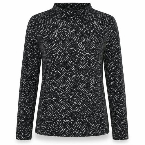 Marks and Spencer Women's Black Polka Dot Long Sleeve T-Shirt