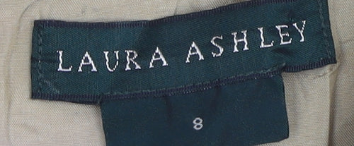 Laura Ashley Women Beige Shift Dress Size 8