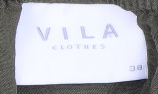 VILA Women's Green Off-Shoulder Blouse Size 10