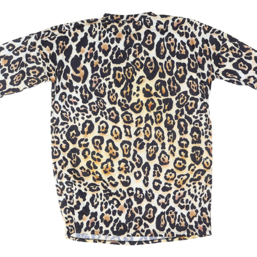 I SAW IT FIRST Women's Leopard Print T-Shirt Size 12