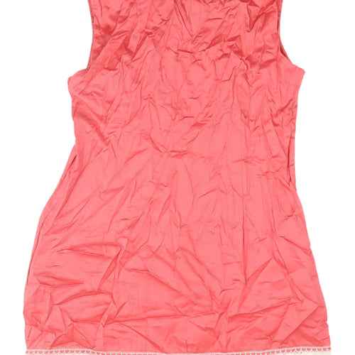 New Look Red Sleeveless Collared Dress UK 16