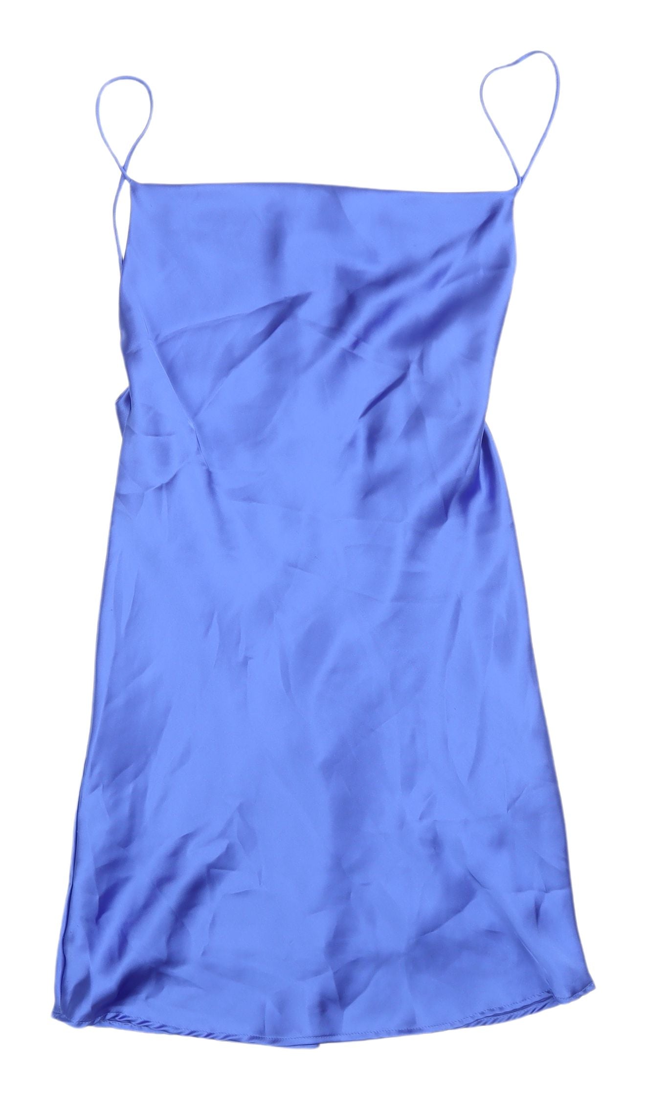 Zara Women's Blue Slip Dress, Size M, Party Wear
