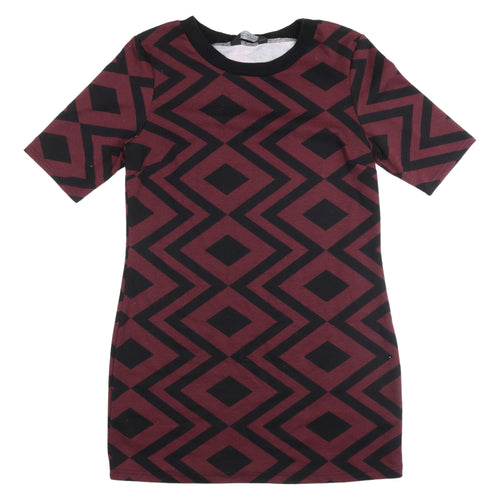 Dorothy Perkins Women's Geometric T-Shirt Dress, Size 12