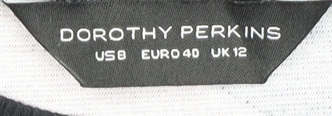 Dorothy Perkins Women's Geometric T-Shirt Dress, Size 12