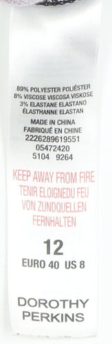 Dorothy Perkins Women's Geometric T-Shirt Dress, Size 12