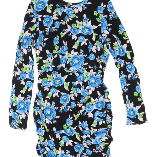 Zara Women’s Black Floral Bodycon Dress, Size M