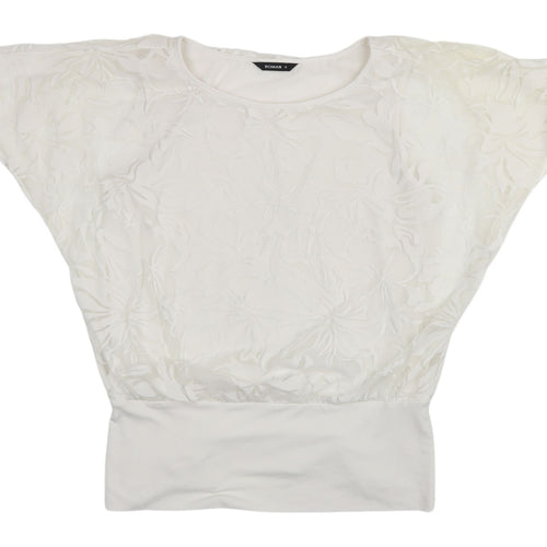 Roman Ivory Floral Blouse, Size 10, Women’s, Summer Style