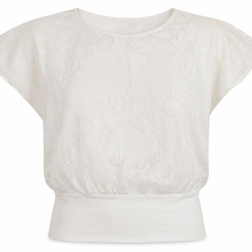 Roman Ivory Floral Blouse, Size 10, Women’s, Summer Style