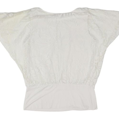 Roman Ivory Floral Blouse, Size 10, Women’s, Summer Style