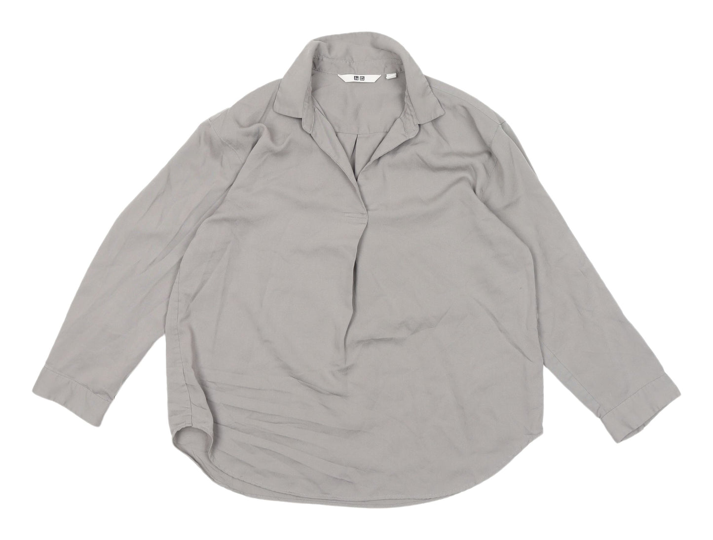 Uniqlo Women's Grey Blouse XS Casual Workwear