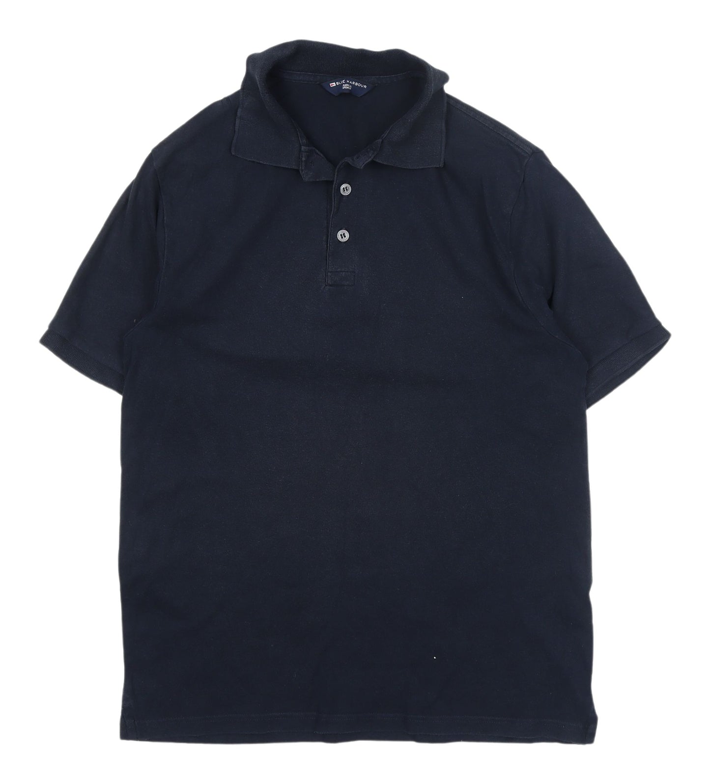 Marks and Spencer Men's Blue Medium Polo Shirt